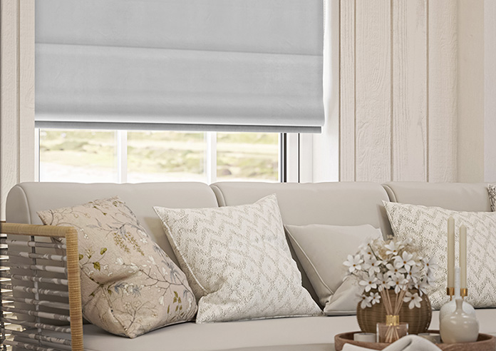 Ultra Luxe Velvet, Cloud - Twist&Fit Roman Blind - Image 5